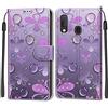 SIENIANLINE Cover per Samsung Galaxy A20e / A10e custodia portafoglio Gocciolina | Chiusura magnetica, Scomparti carte, Funzione supporto, Pelle PU flip cover per Samsung A20e