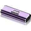 ZhouLinMou Accoppiatore USB C da 240 W, estensore adattatore USB C femmina a femmina, compatibile con Thunderbolt 4/3, cavo USB tipo C per ricarica, dati, display (viola, 1 pezzo)