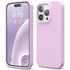 elago Cover in Silicone Liquido per iPhone 15 Pro | Silicone Premium, Protezione Completa, Antiurto a 4 Strati, Fodera Morbida in Microfibra Antigraffio (Lilla Chiaro)