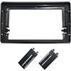JHMHCOQ Kit Cornice Autoradio 9 Pollici Fascia Pannello Radio Dash Kit Installazione Facia Console Lunetta Adattatore Piastra Telaio Copertura Per FIAT Per Bravo (198) 2006-2016 Mascherina Pannello Radio