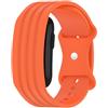 GIOPUEY Cinturini Compatibile con Garmin CIRQA Band, Morbido Silicone Cinturino [Resistente all'Usura] [Traspirante] - B-Orange
