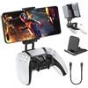 OIVO PS5 Supporto Controller per Smartphone, Supporto Telefono PS5 Regolabile, Clip Cellulare per Controller Playstation 5, Clip Joystick Playstation 5 per Phone