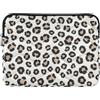 Generic Trendy Leopard Nero Leggero Computer Sleeve | Custodia per laptop per spostamenti quotidiani, corpo in poliestere multistrato con facile accesso dall'alto