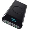iPosible Power Bank Wireless Ricarica Rapida 26800 mAh, Power Bank 25W PD3.0 + QC4.0, 15W Wireless Caricatore Portatile Powerbank 4 Outputs USB C Batteria esterna compatibile con iPhone Huawei Samsung
