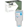 RUICAILI Compatibile con cartucce d'inchiostro pigmentato per HP 746 300ML. Funziona con stampanti per HP Designjet Z6 e DesignJet Z9. (1PK-ciano)