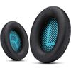 Krone Kalpasmos Cuscinetti auricolari per cuffie Bose QC35/QC35 II-Nero/blu | per QuietComfort 35II / QC35 / QC25 / QC2/ QC15 / Ae2 / Ae2i / Ae2w / SoundTrure/SoundLink