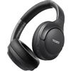 TOZO HT3 Cuffie Bluetooth 6.0 con ANC Ibrido, 5 Mics per Chiamate Chiare | Audio Hi-Res Spaziale, 32 EQ, Connessione Multipoint, Design Pieghevole con Cavo 3.5mm e USB-C