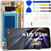 SRJTEK Incell - Schermo di ricambio per Samsung Galaxy S10 Plus per Samsung S10+ LCD SM-G975F, SM-G975U, SM-G975W, display digitalizzatore touch screen di ricambio con cornice (oro, non funzione