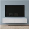 Mai & Mai Mobile TV 160x40,2x30cm, Bianco Opaco | Mobile TV per Televisore, Armadietto per TV Basso Soft-close con Ante per Soggiorno, Camera da Letto Fernsehschrank02