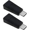 eMagTech 2 Pezzi Adattatore Da Tipo C Maschio A Mini USB Femmina Supporto Per Ricarica E Sincronizzazione Dati Convertitore Per Telefono Cellulare Tablet Fotocamera Digitale Auricolare Bluetooth