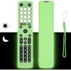 CTRLBETTER Custodia Telecomando in Silicone Compatibile Con Hisense EN2J36H EN2D36H EN2F36H EN2N36H EN2V36H EN2K36H EN2Q36H EN2C36H TV Telecomando Copertura Protettiva Antiurto Con un Cordino(Verde Fluorescente)