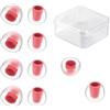 EZ EAR KBEAR 07 - 5 paia di cuscinetti auricolari in silicone, traspiranti, confortevoli, insonorizzati, per ZS10PROX/ZS10PRO/ZST/EDXPRO/ZSNPROX/ZS12PRO2/K01/Storm/BK1/DC03/DC01PRO/CRA IEM (rosso, S)