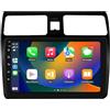 hizpo Autoradio Android 14 da 9 pollici per Suzuki Swift 2005 2006 2007 2008 2009 2010, supporta Carplay/Android Auto wireless, comandi al volante, WLAN/4G, AM/FM 4 core 2 GB e 64 GB