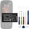 Swark Batteria di ricambio BA-L4M da 1450 mAh, compatibile con Nokia 220 4G 235 4G 3210 4G con set di attrezzi di riparazione aggiornato