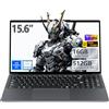 BENIRROS PC Portatile 15.6 Pollici con Core i3-8100Y Processore, Win 11 Notebook 16GB RAM 512GB SSD, Laptop 1080P IPS FHD Schermo Tastierino Numerico, Computer Portatile con Type-C Mini-HDMI USB3.0 BT5 WIFI5