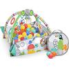 Bright Starts, Palestra di Attività Evolutiva 5in1-40 palline, Arco di Gioco, 7 Giocattoli Rimovibili, 20+ Min di Luci e musica, Sviluppo Motorio, da neonato a bambino - Totally Tropical