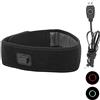 Yosoo Health Gear Fascia Riscaldante Elettrica USB 5V 3 Temperature | Allevia emicrania e tensione muscolare, Foglio in fibra di carbonio e nylon, Scalda collo per testa occhi braccia, Nero