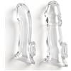 MR.HIPPE Cock Penis Sleeve in silicone, prolunga per il pene, set da 2 pezzi | Guaina per pene, prolunga per pene, realistica, guaina per pene