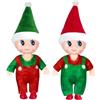 YAAVAAW 2 Pezzi di Bebè Elfo di Natale, Pupazzi di Elfo di Natale per Bambini e Bambine, Regalo per Calze, Giocattoli Innovativi della Tradizione, Per Divertimento Familiare Festivo, Regali