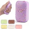 Anboor Squishy per torte, 6 pezzi, giocattoli colorati in schiuma per pane, squishys a lento aumento, profumo di cibo, antistress, ADHD, antistress, per bambini e adulti