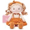 LeyaDoll Bambola di Pezza 40 cm, Bambola Bambina 2 Anni, Regalo Battesimo | Scatola regalo rosa inclusa, morbida compagna per neonati, viso ricamato, extra morbida e lavabile in lavatrice.