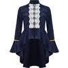 Riismen Cappotto Steampunk Per Bambina Giacca Frack Gotica Rinascimentale Costume Da Smoking Medievale Abito Vintage Per Festival Cosplay