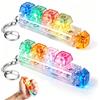 Joycabin Giocattoli Fidget da Tastiera con Luce LED, Portachiavi per Tastiera, Tastiera a 4 Tasti, Fidget, Clicker per Tastiera Luminosa (2 Pcs 5 Tasti)