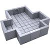 EnderToys Bloccaggio Dungeon Tiles - Camera trasversale, Terreno Paesaggio Tavolo 28mm Miniature Gioco di Ruolo, Stampato 3D Verniciabile