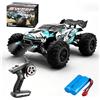 X-Verse Auto telecomandata 1:16, 70 km/h, con motore senza spazzole, 4WD RC Auto fuoristrada, 2,4 GHz, fuoristrada fuoristrada RC Truck Truggy per adulti, 1 batteria (blu)
