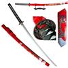 57 SPECIAL REPLICAS Katana in Legno di bambù Spada Decorativa 101 cm | Catana con Cintura, Supporto e Fodero in Legno Dipinto a Mano, per Costume di Carnevale, Anime Cosplay, Collezione, HK1137WD