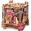 iDventure Cluebox Houdini's Escape, Scatola Rompicapo per Adulti | Trucchi di Magia, Scatola Rompicapo, Rompicapo Adulti in Legno, Escape Room, Scatola Segreta, Regalo per Lui, Livello 4/5