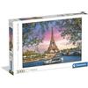 Clementoni - Puzzle 3000 Pezzi per Adulti e Ragazzi, Illustrazione con Paesaggio Urbano Iron Lady in Pink Parigi, Idea Regalo, Made in Italy, 118 cm,4x84,5 cm, 33039