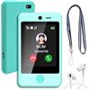 PTHTECHUS Smartphone Bambini, Telefoni e cellulari bambini Giocattoli Musicale ELETTRONICI EDUCATIVI,Black (9D-P1 Blue 05)