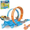 JINGLING Set di Pista da Corsa Bambini Kit di Sicuro | Pista per auto da corsa per bambini e ragazzi Per Feste Di Compleanno Bambini Interno Esterno Casa Viaggio, Kit Divertente