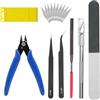 ABMRO Kit Attrezzi per GUNPLA Principianti - Tagliapinze, Pinzetta, Coltello da Modellismo per Beginner - Strumenti Essenziali per Costruire Modelli Bandai Gundam