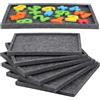 HEANUJJ Cornice Puzzle in Feltro Pieghevole, Set da 6, Fino a 1000 Pezzi | Tessuto Sintetico Premium, Chiusure Rinforzate, per Smistare Colori e Figure, Trasporto Facile