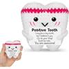 BOBITALK 1 simpatico dente positivo, portafortuna lavorato a maglia, divertente decorazione da ufficio, per donne, esami e transizioni dentali