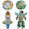Dryxog 2 in 1 Trasformabile, Robot Fidget Spinner Trasformabile Verde | Giocattolo Hand Spinner, Robotino Mini Trasformabile, Design Compatto e Colorato, Ideale per Svago, Collezione e Come