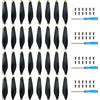 Craznick Eliche per DJI Lito 1/X 1/Mini 3 Pale di ricambio per eliche Ali a basso rumore DJI Lito/Mini 3 droni accessori Viti e cacciaviti esclusivi Oro 32 pezzi
