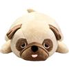 HOMEXYLYL Cuscino lungo con carlino sdraiato, cuscino in peluche for cani, peluche soffice cucciolo for riposo a letto, decorazione del divano, regalo di compleanno e di festa(85cm/33in)