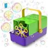 NiaNex Macchina per bolle di sapone 3 in 1 per bambini: 3 barre intercambiabili, 2 velocità, 8000 bolle colorate/minuto con batteria e collegamento a rete, perfetto per feste indoor/outdoor e come regalo di