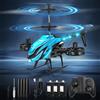 Charmofun Elicottero RC, Elicottero Telecomandato 2.4G con 7 Luce e 3 Batterie, 33 Minuti Volo, 4.5 Canali elicotteri Radiocomandat con Giroscopio, Aerei RC per Ragazzi Ragazze da 6+ Anni (Blu)