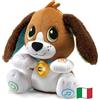 VTech Fido, Parla e Gioca con Me, Peluche Interattivo, Cagnolino Giocattolo che Ripete Tutto, Gioco Evolutivo con 3 Livelli di Sviluppo, Muove le Orecchie, Lingua Italiana, Batterie Incluse, 1-5 Anni
