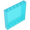 XYEIUGO 59349 Pannello Porta 1x6x5 10 Pezzi GDS-773 compatibile con Lego Mattoncini da Costruzione Colore:Bleu clair transparent 42