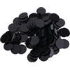 Generic Confezione da 100 gettoni da bingo, riutilizzabili, in plastica, colore nero, diametro 25 mm