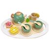 Brysalis 15 Pcs set tazze da tè In Legno Per Bambini, servizio da te | cucina giocattolo bambina, giocattoli montessori di ruolo, Regalo Natale Compleanno Pasqua per Bambina Bambini 3 4 5 Anni