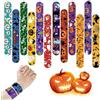 Doukesh 24 Pezzi Halloween Braccialetti Slap per Bambini Braccialetti di Schiaffo Halloween Bracciali Bambini Modello Fantasma Pipistrello Zucca Regalini Fine Festa Compleanno