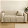fashion home Pagano Telo Copritutto Arredo Multiuso misure 350x280 cm colore Beige Chiaro | Morbido e resistente, lavabile a 30°, protegge dall'usura, ideale per uso quotidiano, pratico e versatile