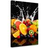 Feeby Stampa su Tela - Quadro su tela per la cucina - Quadro moderno - Frutta esotica natura - 40x60 cm - Decorazioni Parete