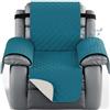 Miecoae Fodera per Poltrona Reclinabile Universale Poltrone Copertura Copripoltrona Con Braccioli Reversibile Copri Relax Antiscivolo, Antigraffio, Antimacchia Salvadivano(2141,1 SEATER-S 56cm)